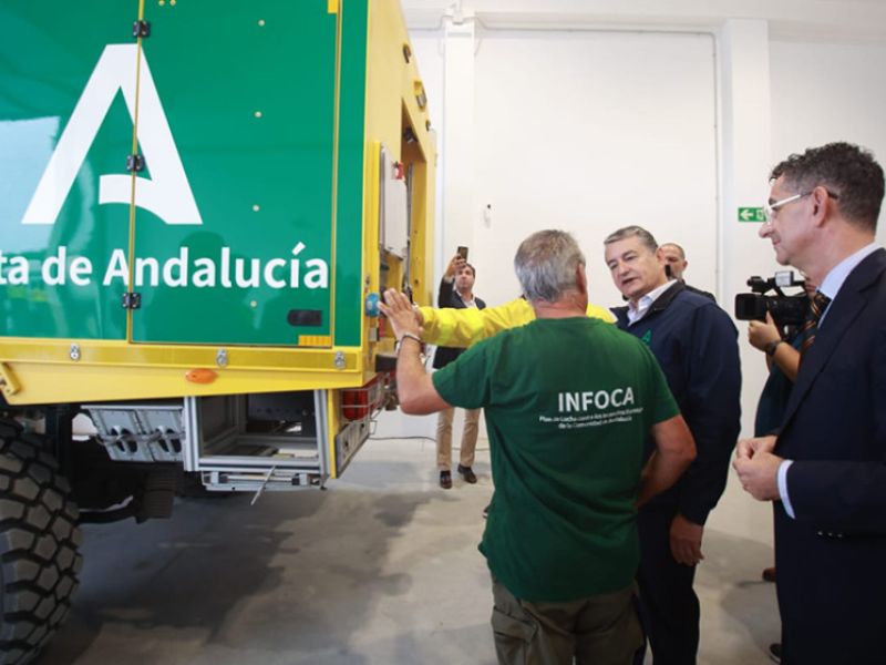 El Subcentro de Defensa Forestal de Barbate acortará los tiempos de respuesta ante un incendio forestal