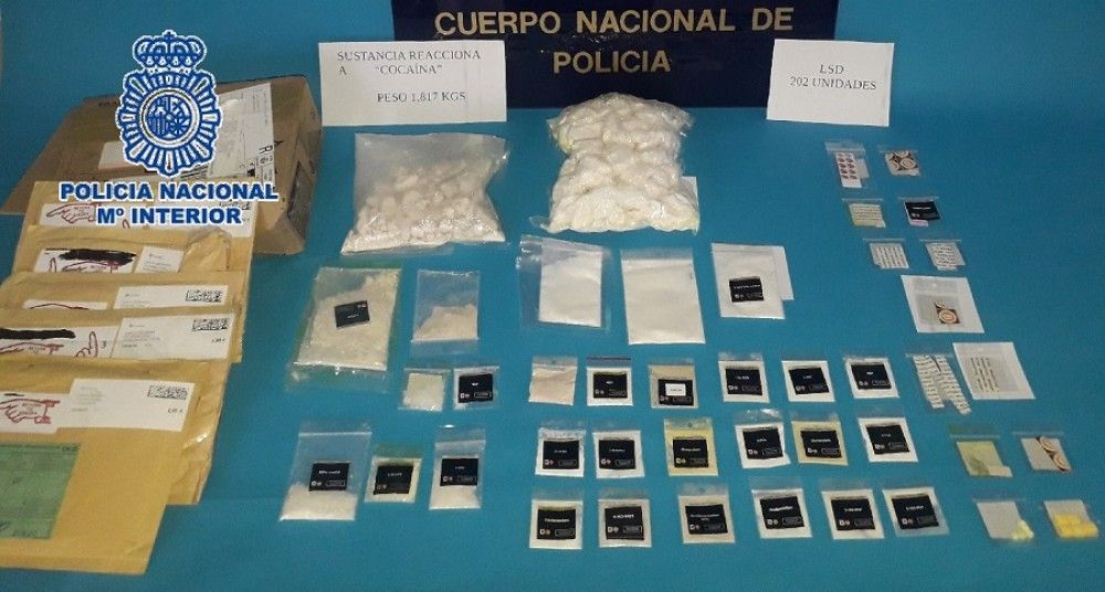 Detenido por enviar droga a Estados Unidos por correo postal desde Fuengirola