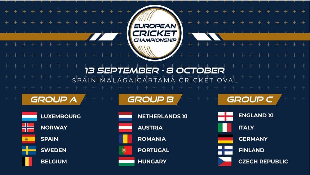 Un total de 400 jugadores de una quincena de países se inscriben en el Campeonato Europeo de Cricket