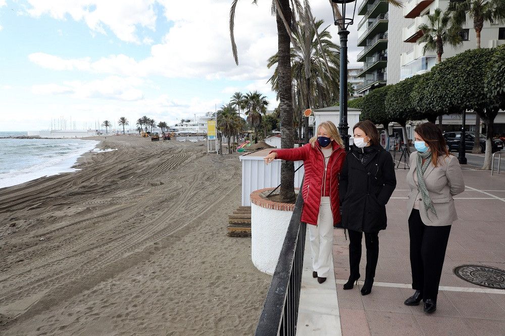 El Ayuntamiento destinará una partida presupuestaria de más de un millón de euros para la reposición de los daños ocasionados por el temporal en Marbella