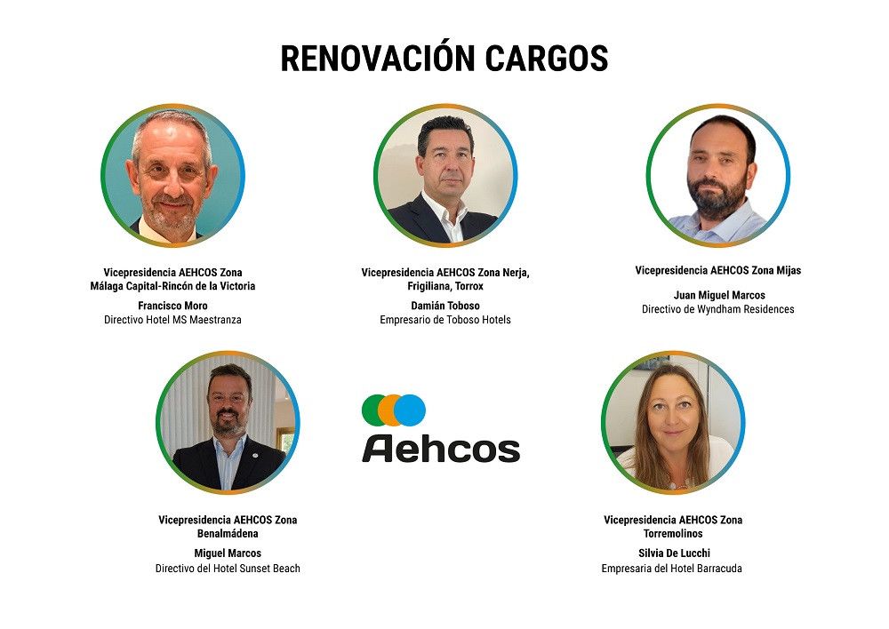 Aehcos renueva parte de su Junta de Gobierno en 5 de las zonas más importantes de la provincia