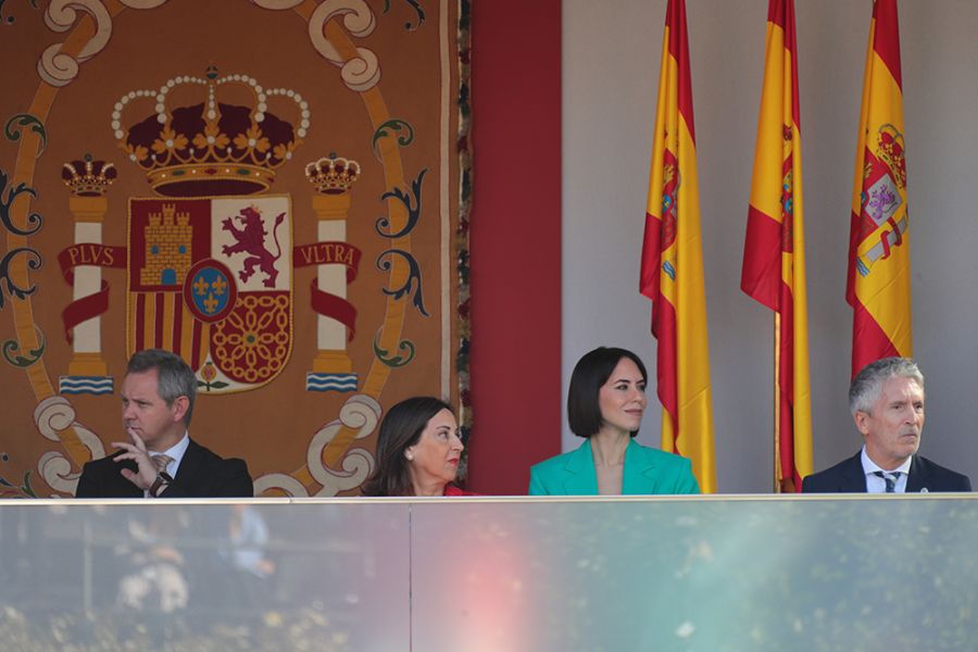 Los reyes, acompañados de la princesa de Asturias, presiden los actos por el Día de la Fiesta Nacional