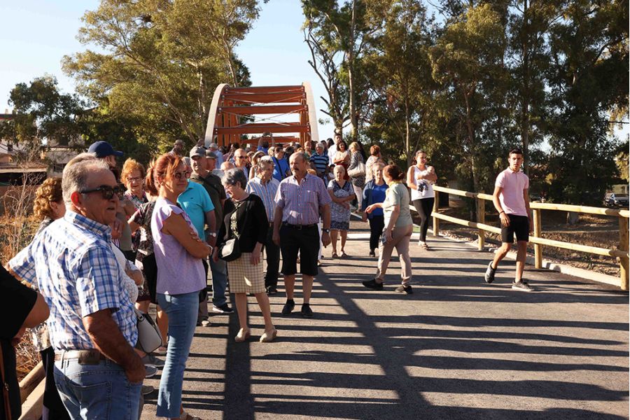 La Diputación inaugura en Álora la primera obra del Corredor Verde del Guadalhorce, que será el mayor parque fluvial de España