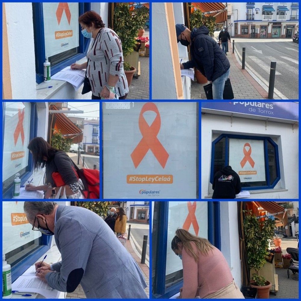El PP de Torrox se suma a la campaña de recogida de firmas contra la "Ley Celaá"