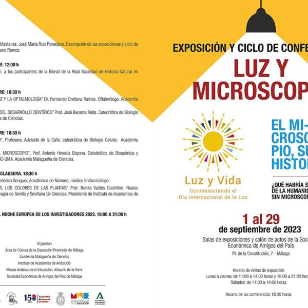 La Diputación colabora con la SEAP para traer a Málaga la exposición Luz y microscopía’