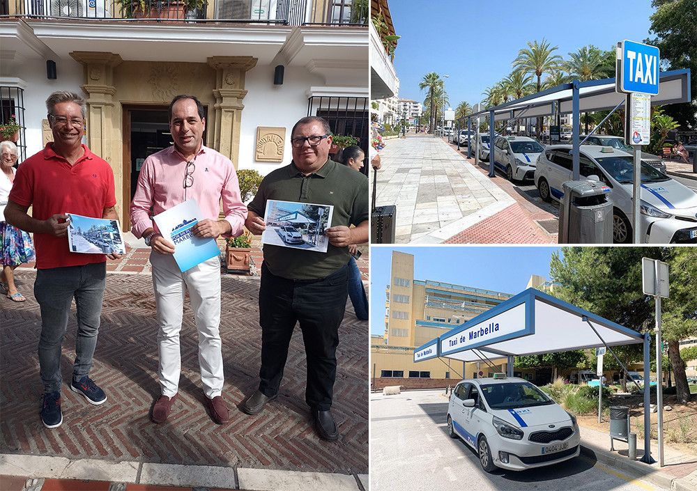 Por Mi Pueblo Marbella solicita al Ayuntamiento la instalación de marquesinas en las paradas de taxi