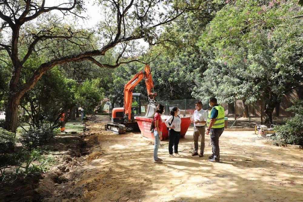 El Ayuntamiento acomete el acondicionamiento del parque Arroyo de la Represa que modernizará su imagen y mejorará los servicios