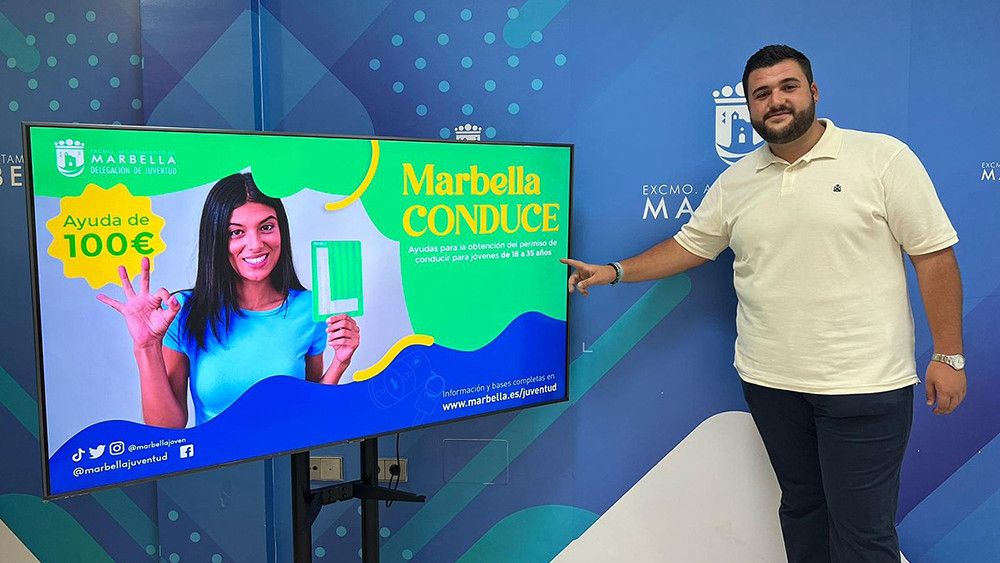 El Ayuntamiento pone en marcha la segunda edición del programa de ayudas Marbella Conduce’, que otorgará 100 euros a jóvenes para el carné de conducir