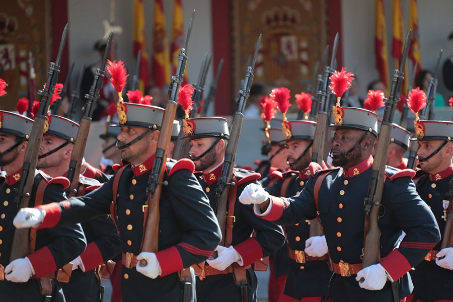 Los reyes, acompañados de la princesa de Asturias, presiden los actos por el Día de la Fiesta Nacional