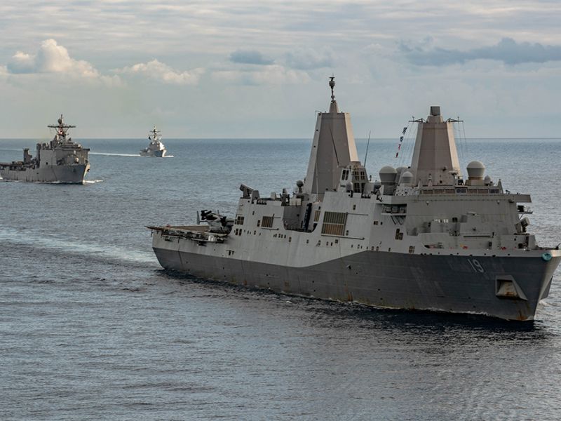 Alrededor de mil militares necesitarán 60 días para construir el puerto flotante. / Nolan Pennington/USNAVY/Archivo