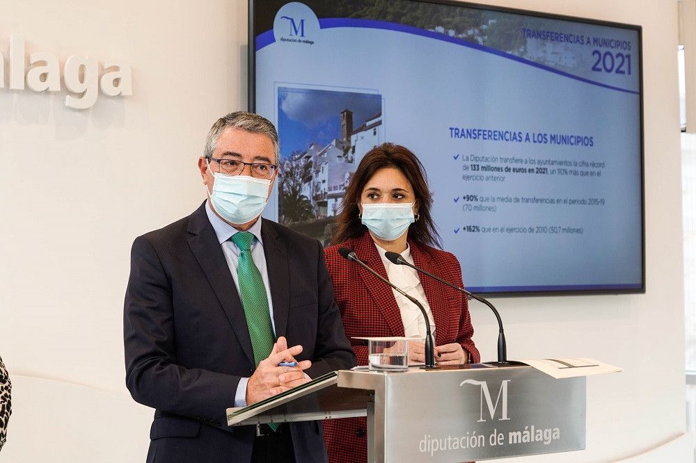La Diputación transfiere a los ayuntamientos 133 millones de euros en 2021, más del doble que en el año anterior