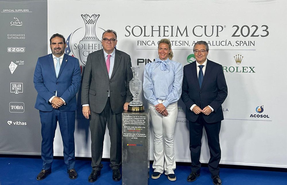 Salado destaca el éxito que ya supone la Solheim Cup con 20.000 entradas vendidas y la promoción continua de la Costa del Sol como destino único de golf
