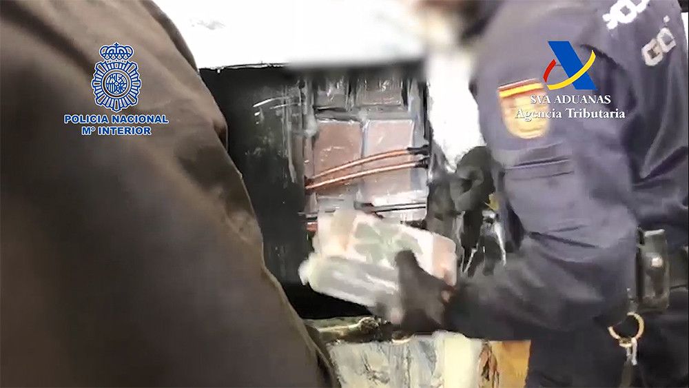 Intervenidos 266 kilogramos de cocaína ocultos en el interior de maquinaria industrial procedente de Colombia