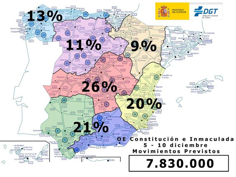 Mañana comienza el dispositivo especial que dará cobertura a los casi 8 millones de desplazamientos previstos para este puente