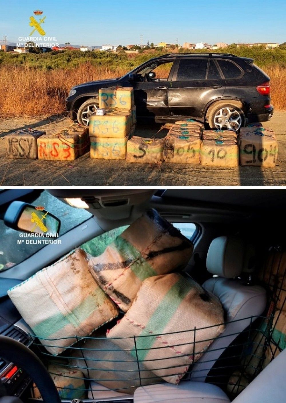 Otros tres guardias civiles heridos por narcotraficantes en el Campo de Gibraltar