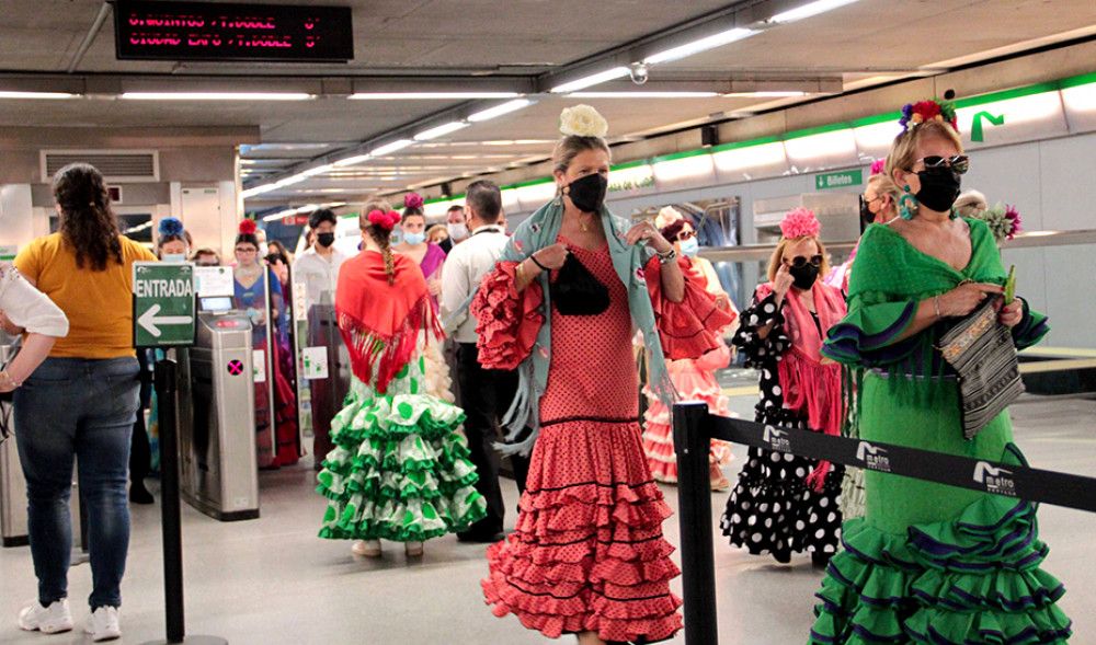 Metro de Sevilla transporta 914.942 usuarios durante la Feria, un 6,3% más que en 2019