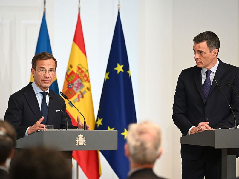 Pedro Sánchez aborda con el primer ministro sueco los asuntos que marcarán la agenda de la Presidencia española del Consejo de la UE