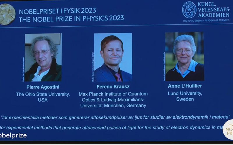 El Nobel de Física 2023 premia los métodos de attociencia en el estudio de electrones