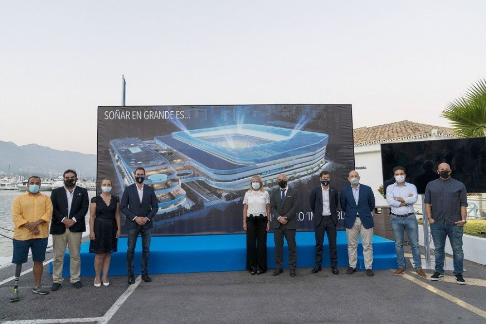 El Marbella FC presenta un proyecto de estadio para 18.000 espectadores y con 2.000 plazas de aparcamiento subterráneo