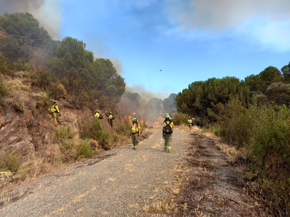 La pasada noche se autorizó el regreso de los desalojados en el incendio de El Ronquillo que pasa a nivel 0