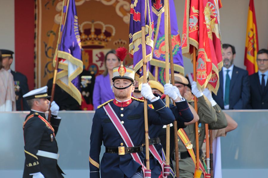 Los reyes, acompañados de la princesa de Asturias, presiden los actos por el Día de la Fiesta Nacional