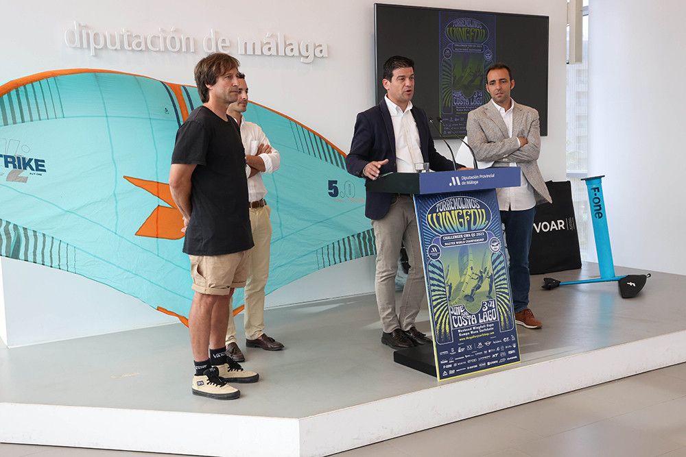 La Diputación impulsa el II Torremolinos Wingfoil Challenger, que dará seis plazas directas para el mundial y será el campeonato del mundo máster