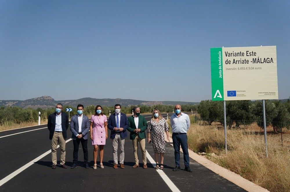 Inaugurada la Variante Este de Arriate tras estar la obra parada durante una década