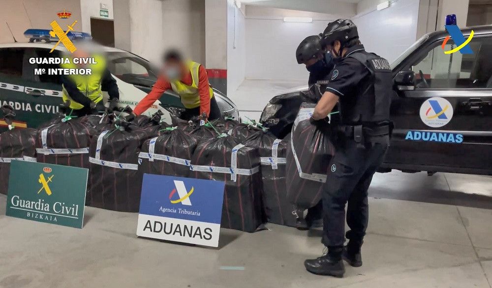 Intervenidos 1.400 kilos de cocaína ocultos en contenedores en el puerto de Bilbao
