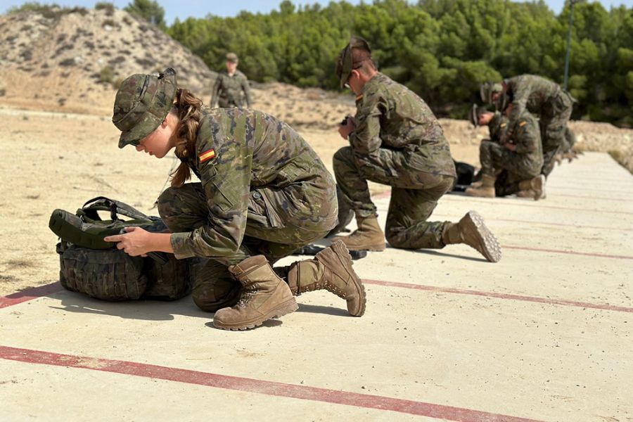 La Casa Real hace públicas imágenes de la instrucción militar de la princesa de Asturias