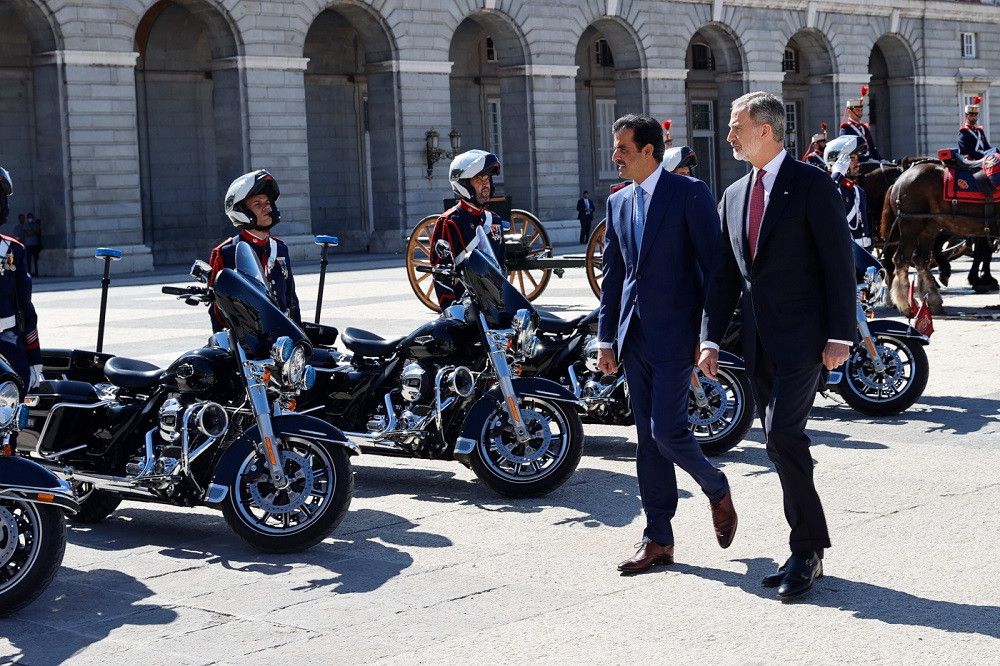 El emir de Catar realiza una visita oficial a España
