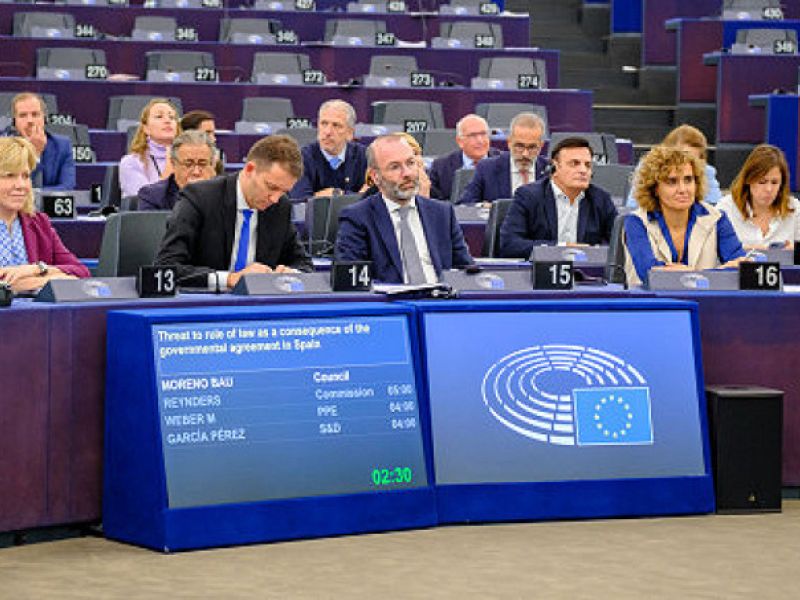 El PP comienza la batalla en Europa contra la futura ley de amnistía de Pedro Sánchez