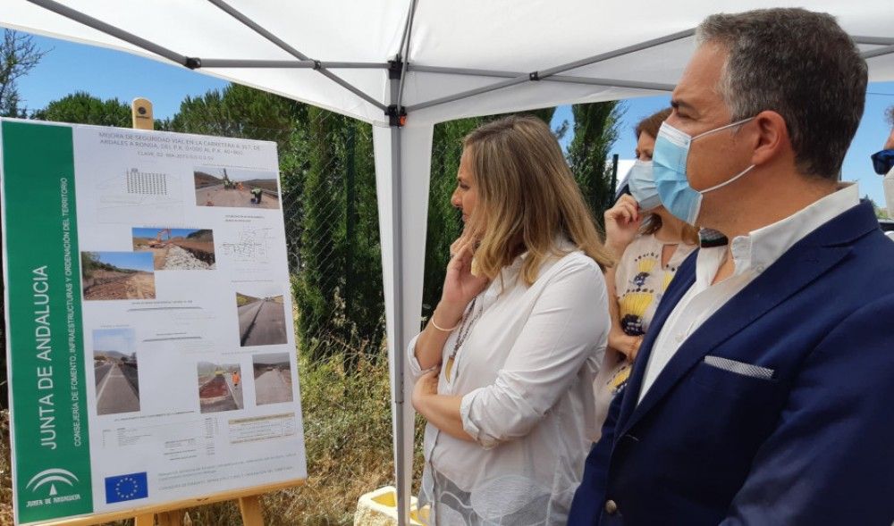 Finalizada con ocho meses de adelanto la obra de mejora de la carretera Ronda-Ardales