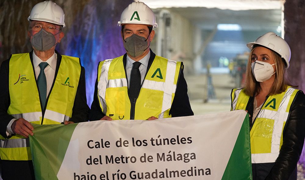 Las obras de excavación de los túneles del Metro de Málaga estarán terminadas para finales de agosto