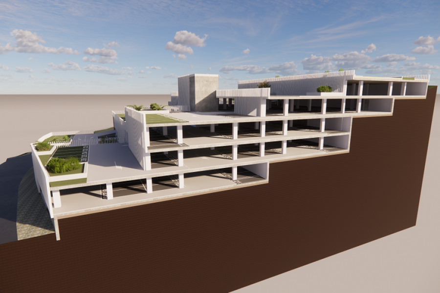 La Diputación concluye el proyecto de un edificio para 471 aparcamientos en la entrada al casco histórico de Ronda