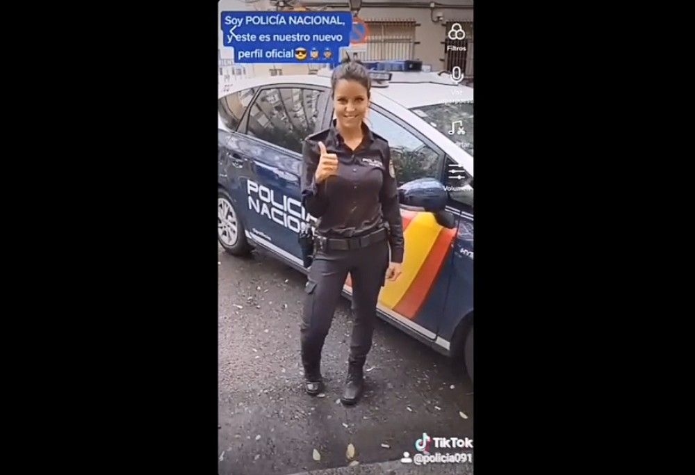 La Policía Nacional estrena perfil en TikTok