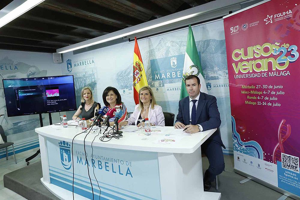 Los Cursos de Verano de la UMA regresan a Marbella del 27 al 30 de junio con un programa que abordará temas como la inteligencia artificial, literatura y salud e incluirá una conferencia de Ana Palacio