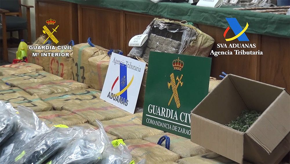 Desarticulada en Zaragoza una organización dedicada al transporte de grandes cantidades de droga a nivel internacional