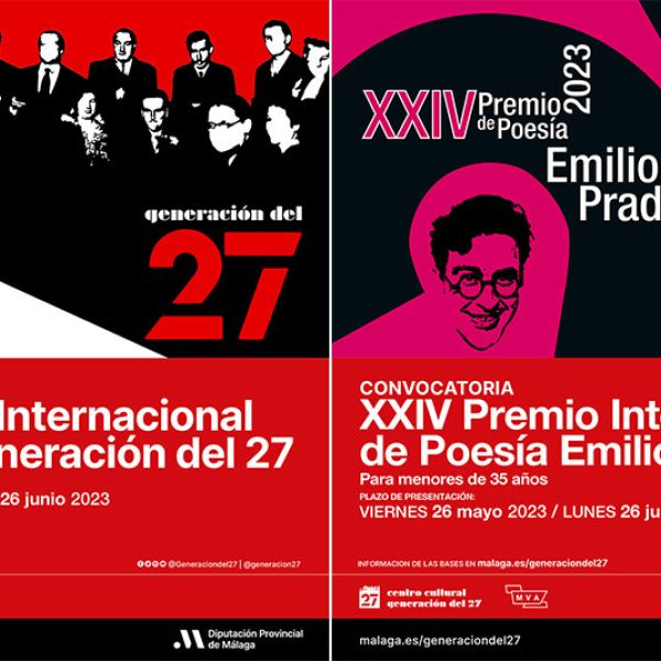 La Diputación de Málaga abre una nueva convocatoria de los premios internacionales de poesía Generación del 27 y Emilio Prados