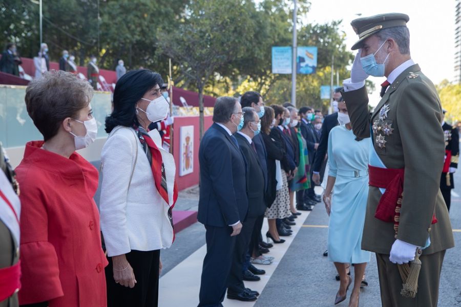 Los reyes presiden el desfile por el Día de la Fiesta Nacional