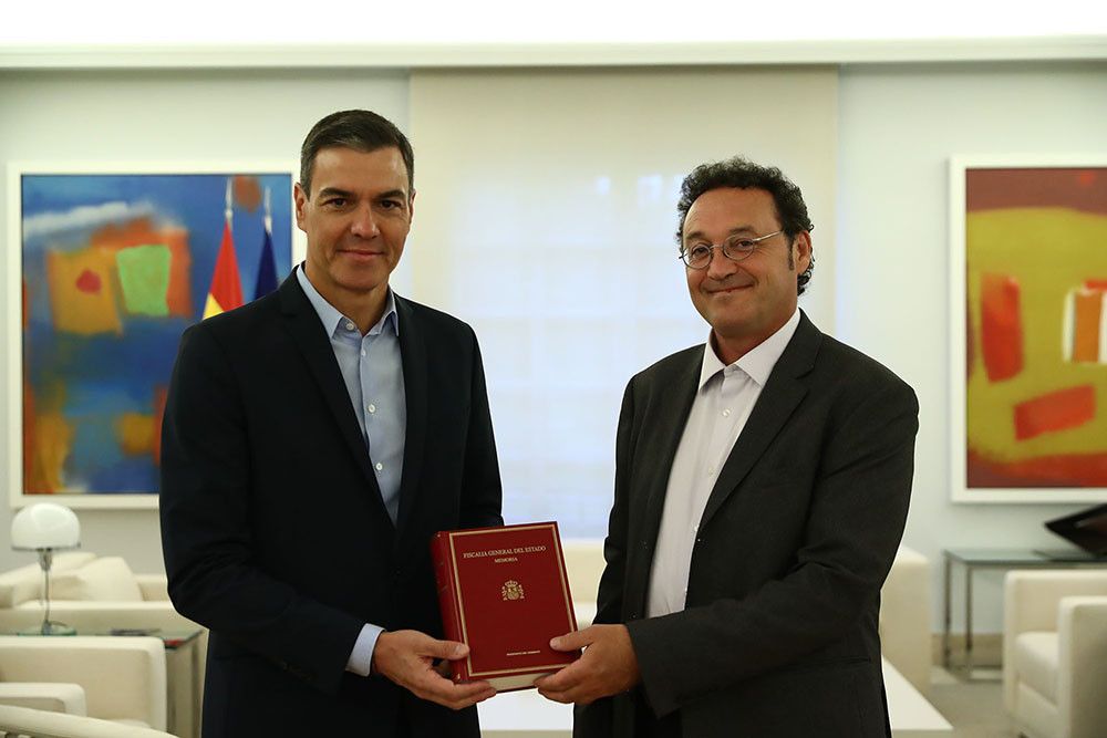 El presidente del Gobierno recibe al nuevo fiscal general del Estado, Álvaro García Ortiz