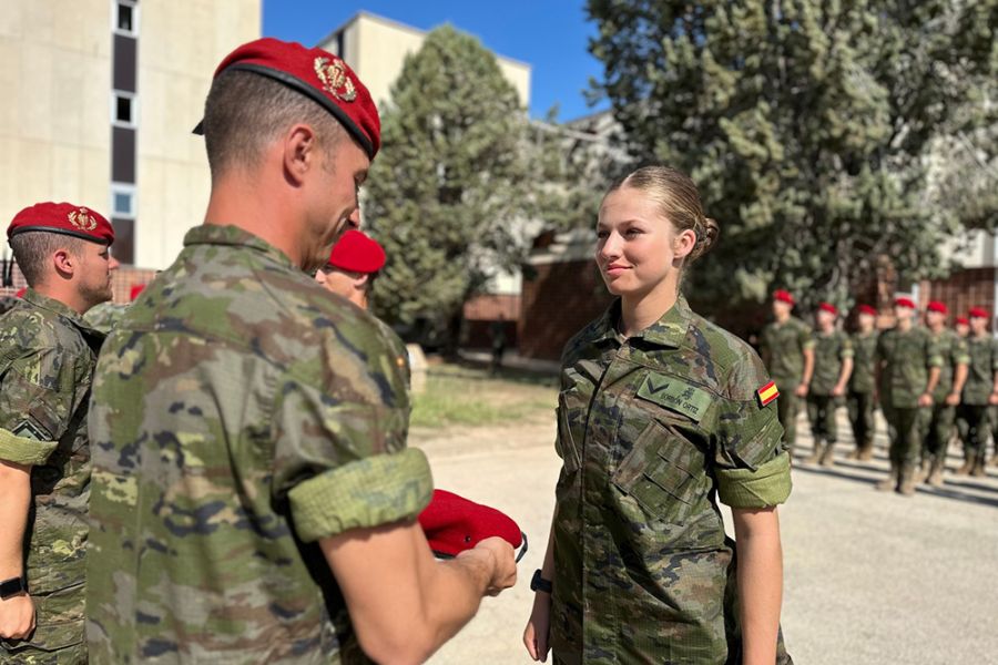 La Casa Real hace públicas imágenes de la instrucción militar de la princesa de Asturias