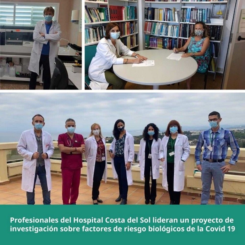 Personal del Hospital Costa del Sol lidera un proyecto de investigación sobre factores de riesgo biológicos de la COVID-19