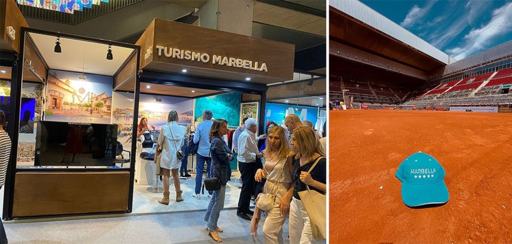 Marbella se promociona como destino turístico y deportivo en el Mutua Madrid Open, que registra más de 300.000 visitantes durante el torneo