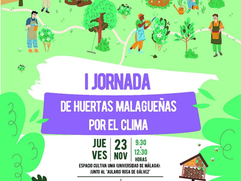 La Diputación celebra la I Jornada de Huertas Malagueñas por el Clima en el espacio Cultiva UMA