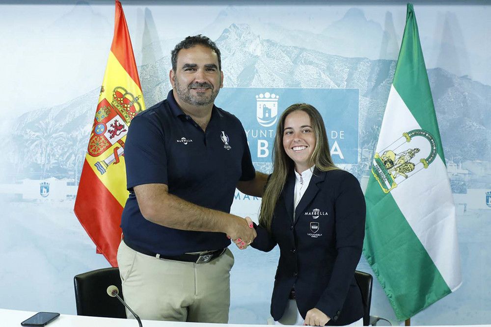 El Ayuntamiento renueva su apoyo a la jinete Marta Mesa a través del programa Marca Marbella