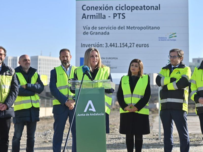 La Junta comienza las obras de la conexión ciclopeatonal entre Armilla y el PTS en Granada