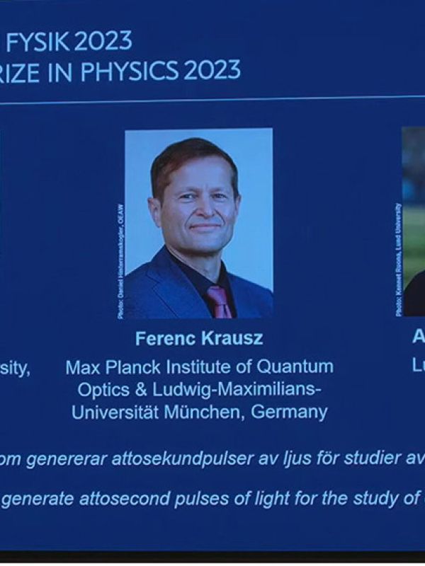 El Nobel de Física 2023 premia los métodos de attociencia en el estudio de electrones