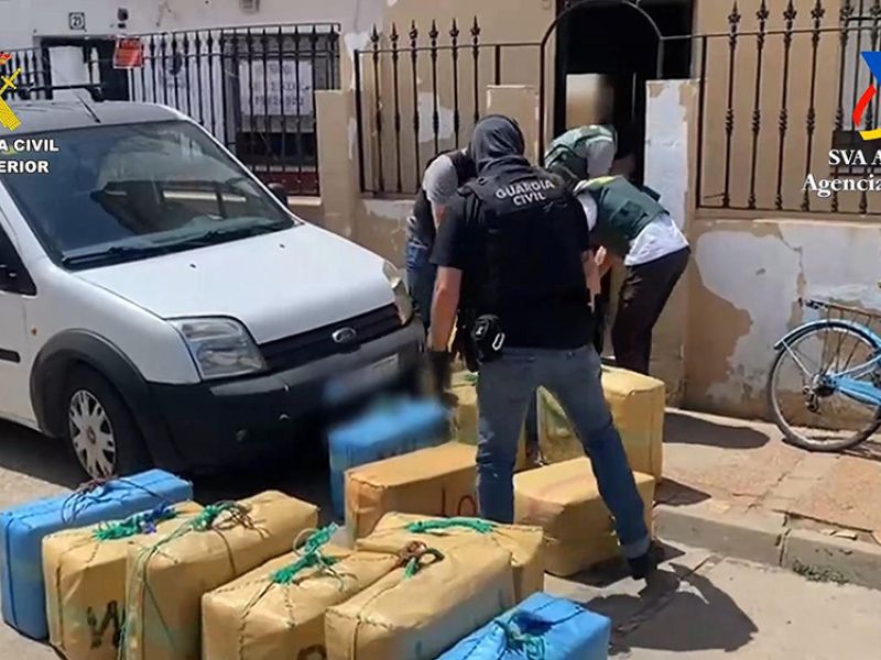 Desarticulada una organización criminal dedicada al tráfico de hachís por vía marítima en Huelva