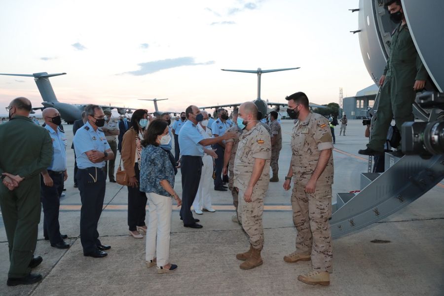 Aterrizan en Zaragoza los dos últimos A400M procedentes de Kabul
