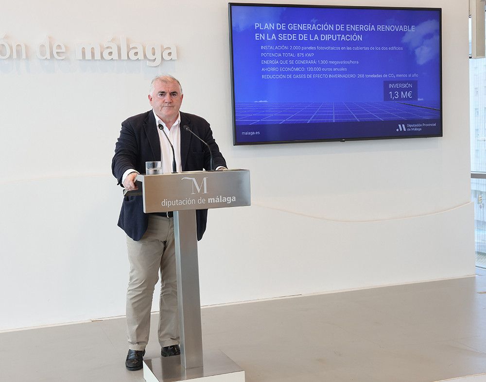 Diputación instalará en su sede 2.000 paneles fotovoltaicos que permitirán ahorrar casi la mitad de su consumo eléctrico